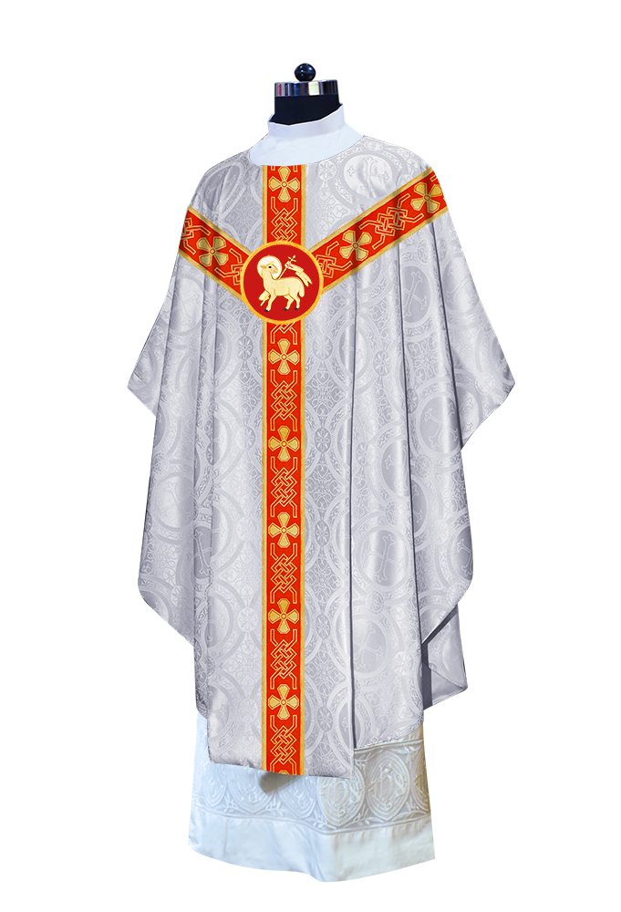 Gothic Chasuble - Y Type with woven braids