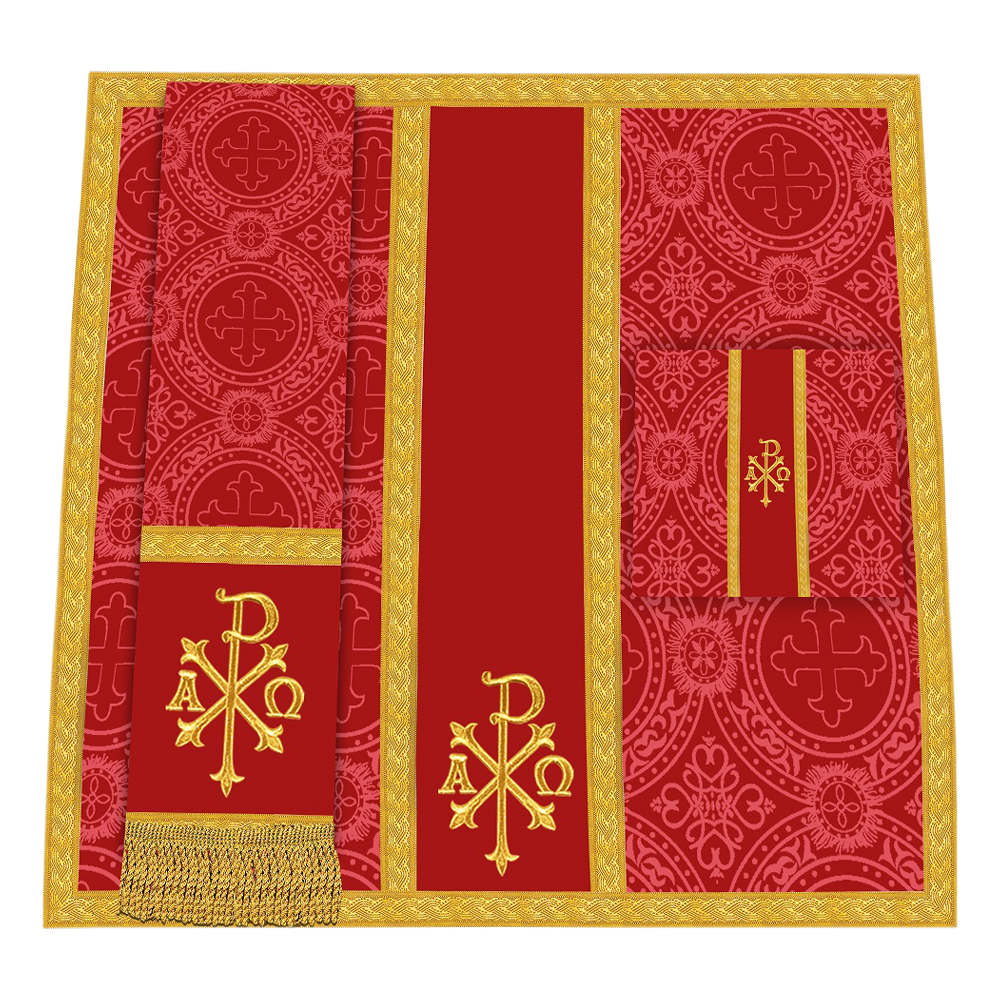 Gothic Chasuble - Y Type with woven braids