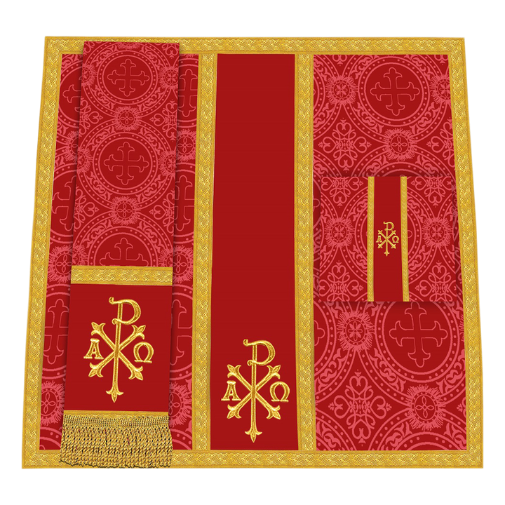 Gothic Chasuble - Y Type with woven braids