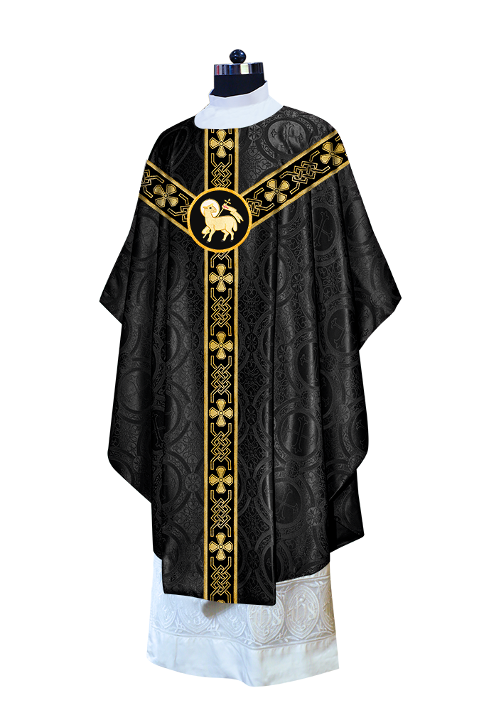 Gothic Chasuble - Y Type with woven braids