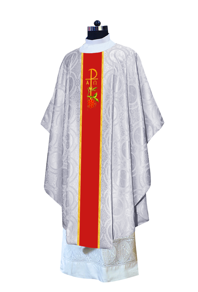Gothic Chasuble - Spiritual PAX and Grapes