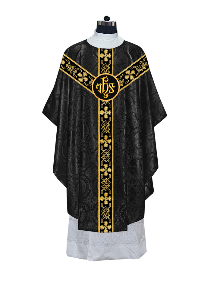 Gothic Chasuble - Y Type with woven braids