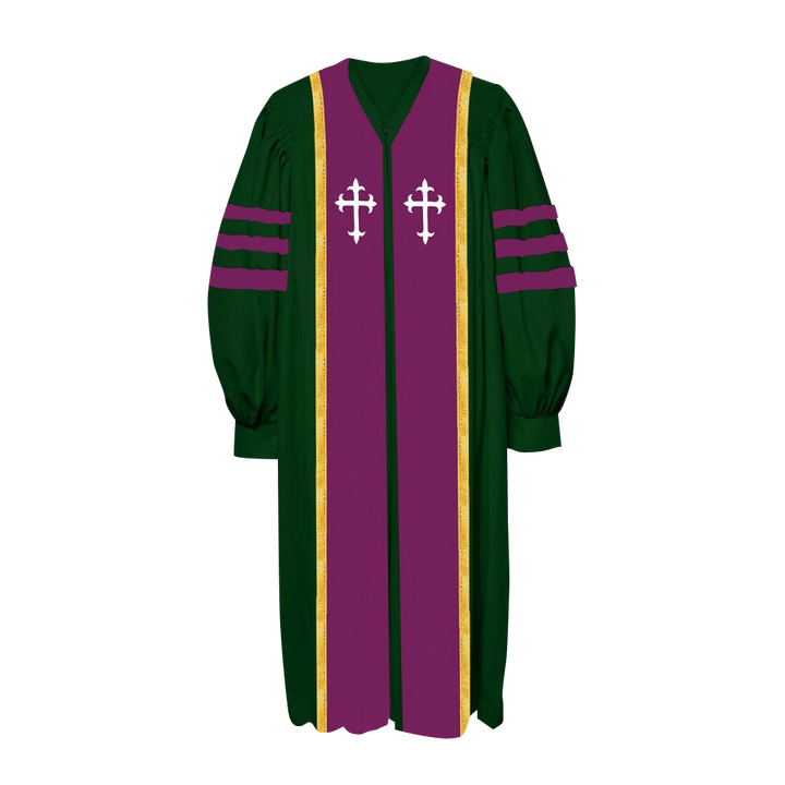 Traditional choir robe - Gathered sleeves