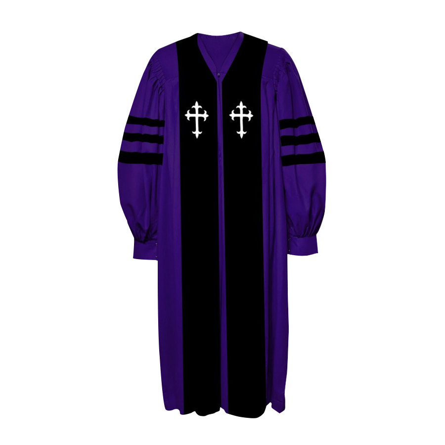 Diviner Robe Triple band divine robe - Gathered sleeves – JOHA VESTMENTS