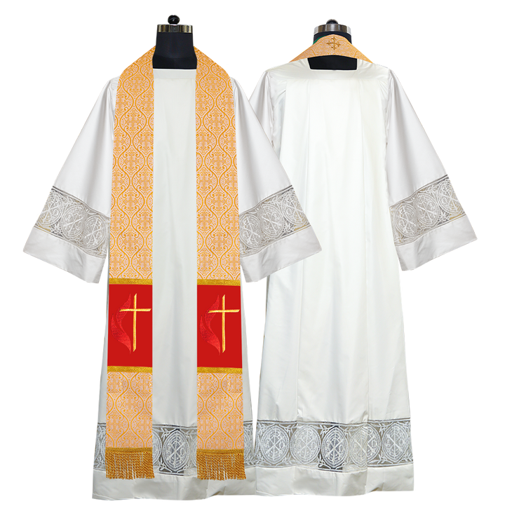 Solemn Clergy stole - Cross motif