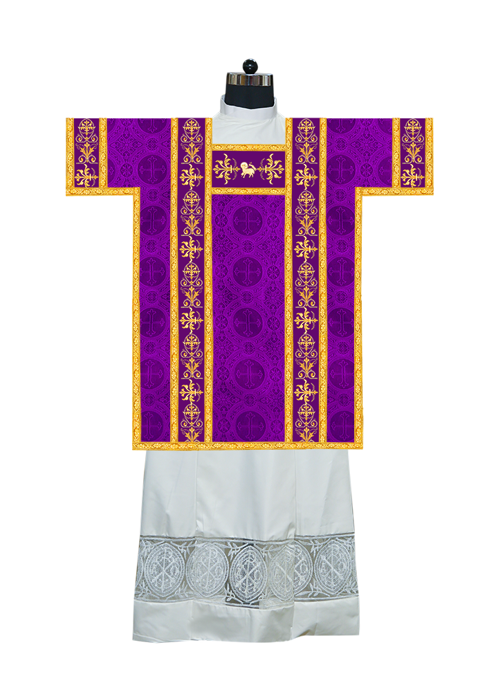 TUNICLE VESTMENT WITH ADORNED ORPHREY
