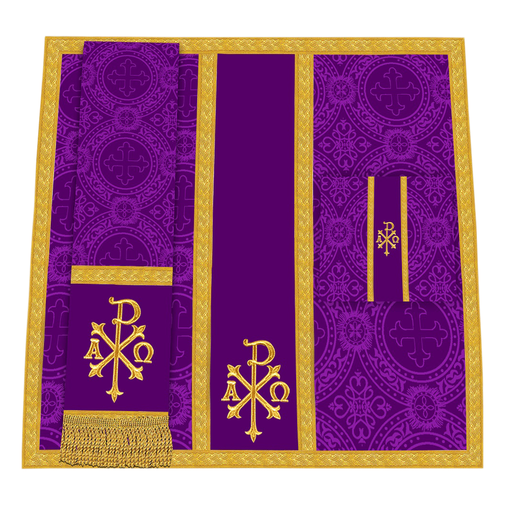 Gothic Chasuble - Y Type with woven braids