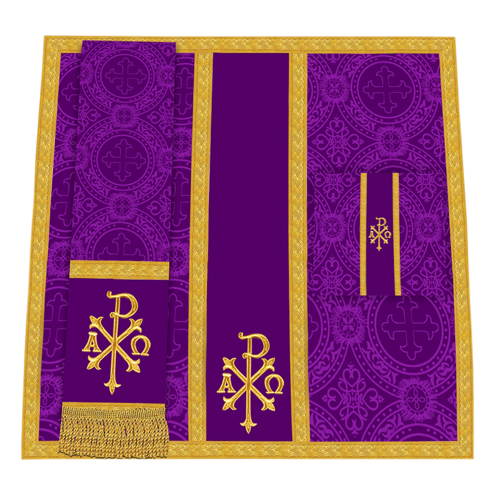 Gothic Chasuble - Y Type with woven braids