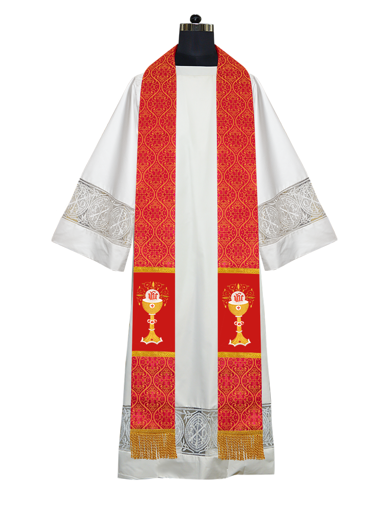 Pious Clergy stole - Eucharistic motif