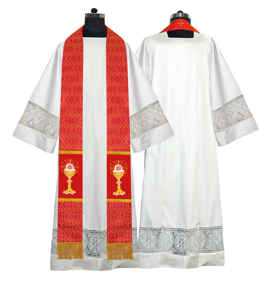 Pious Clergy stole - Eucharistic motif