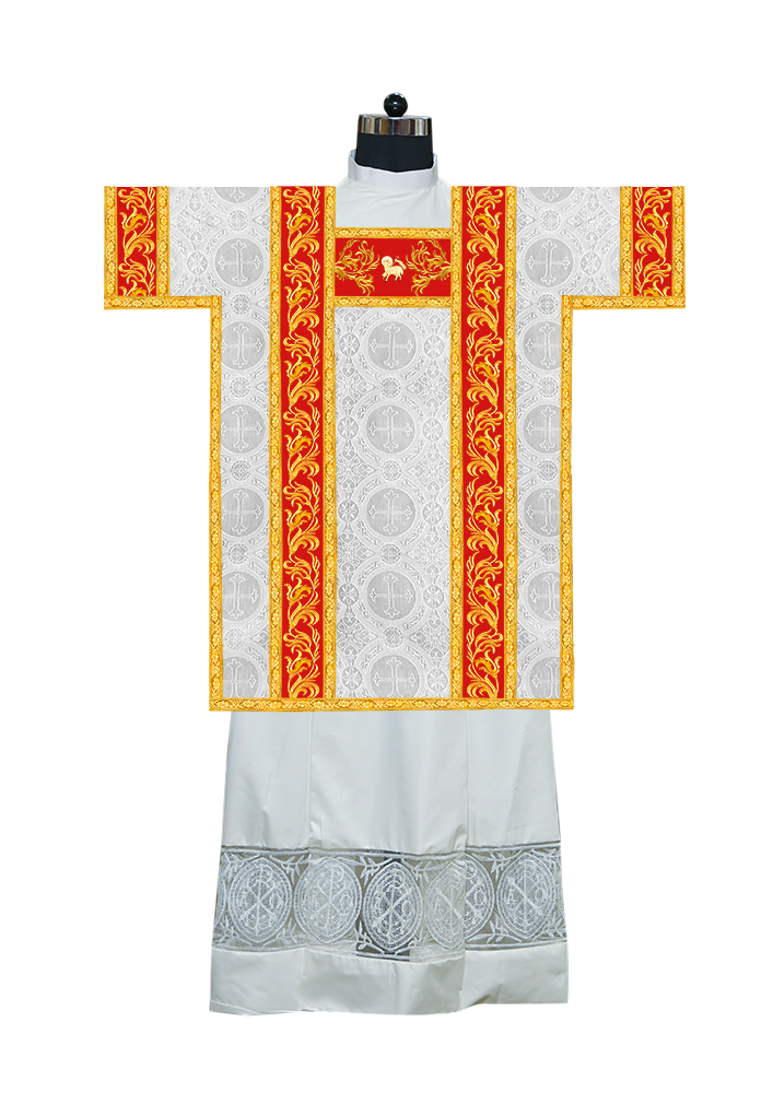 TUNICLE VESTMENT WITH SPIRITUAL MOTIF