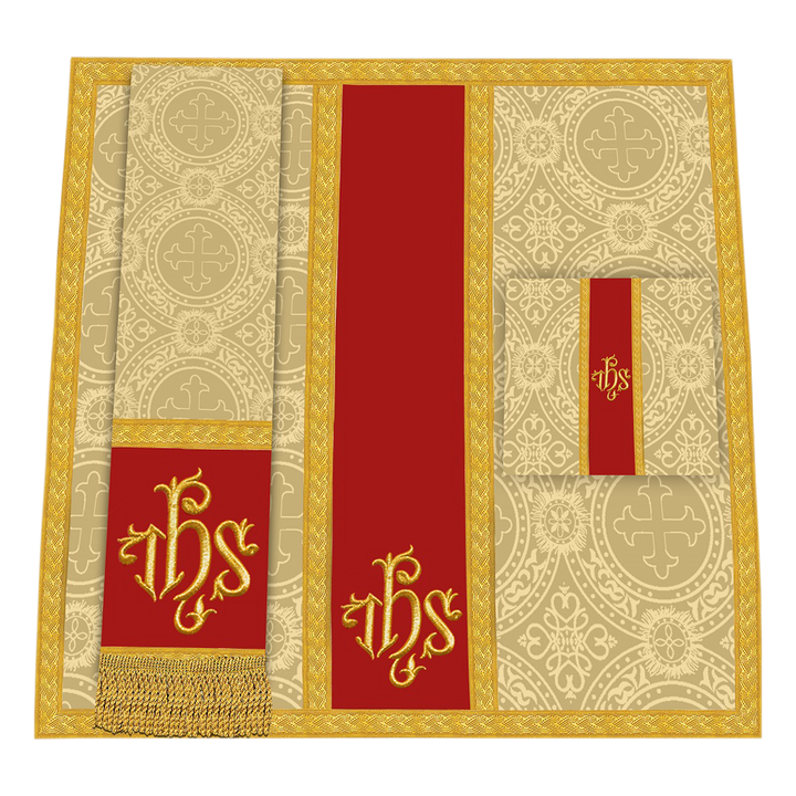 Gothic Chasuble - Y Type with woven braids