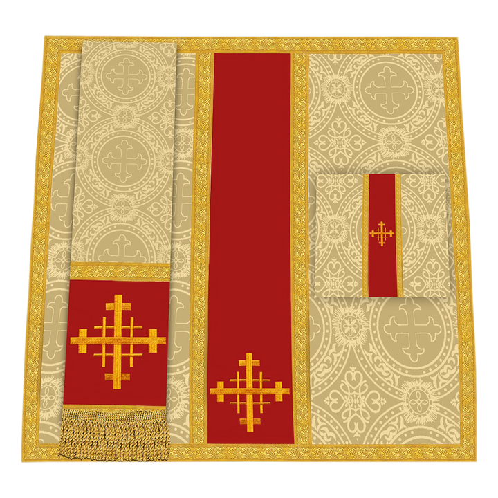 Gothic Chasuble - Y Type with woven braids