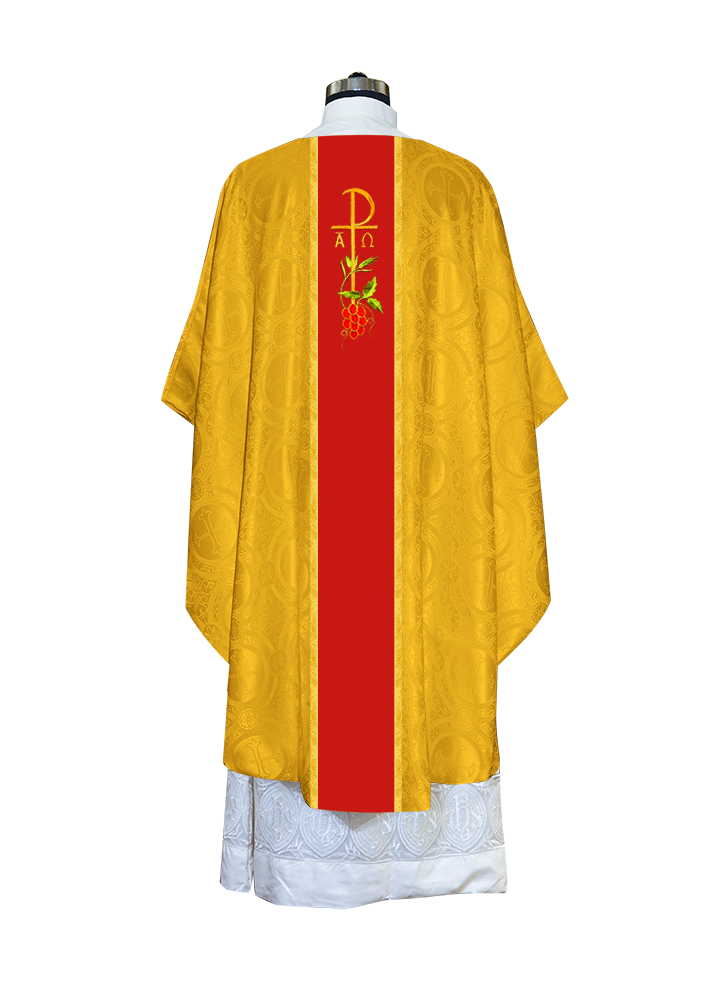 Gothic Chasuble - Spiritual PAX and Grapes