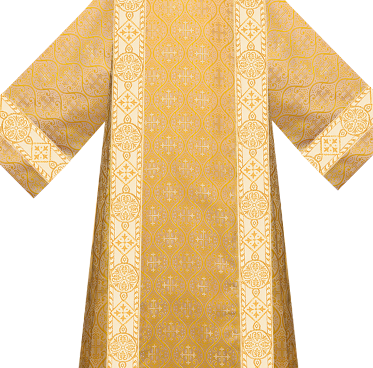 Deacon Dalmatic Vestments with white diamond lace