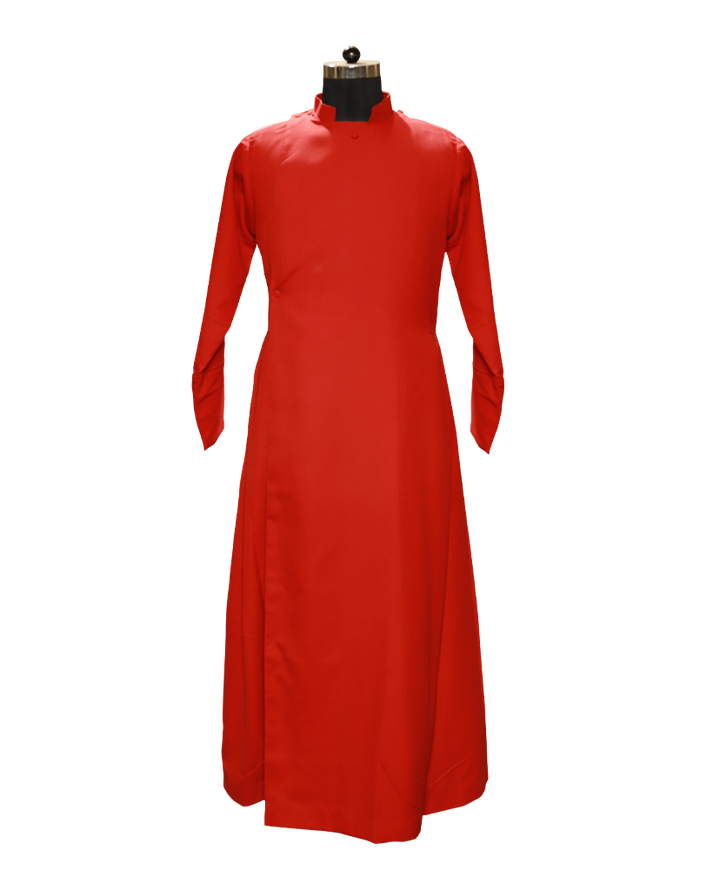 Plain Surplice With Cassock - Square Yoke