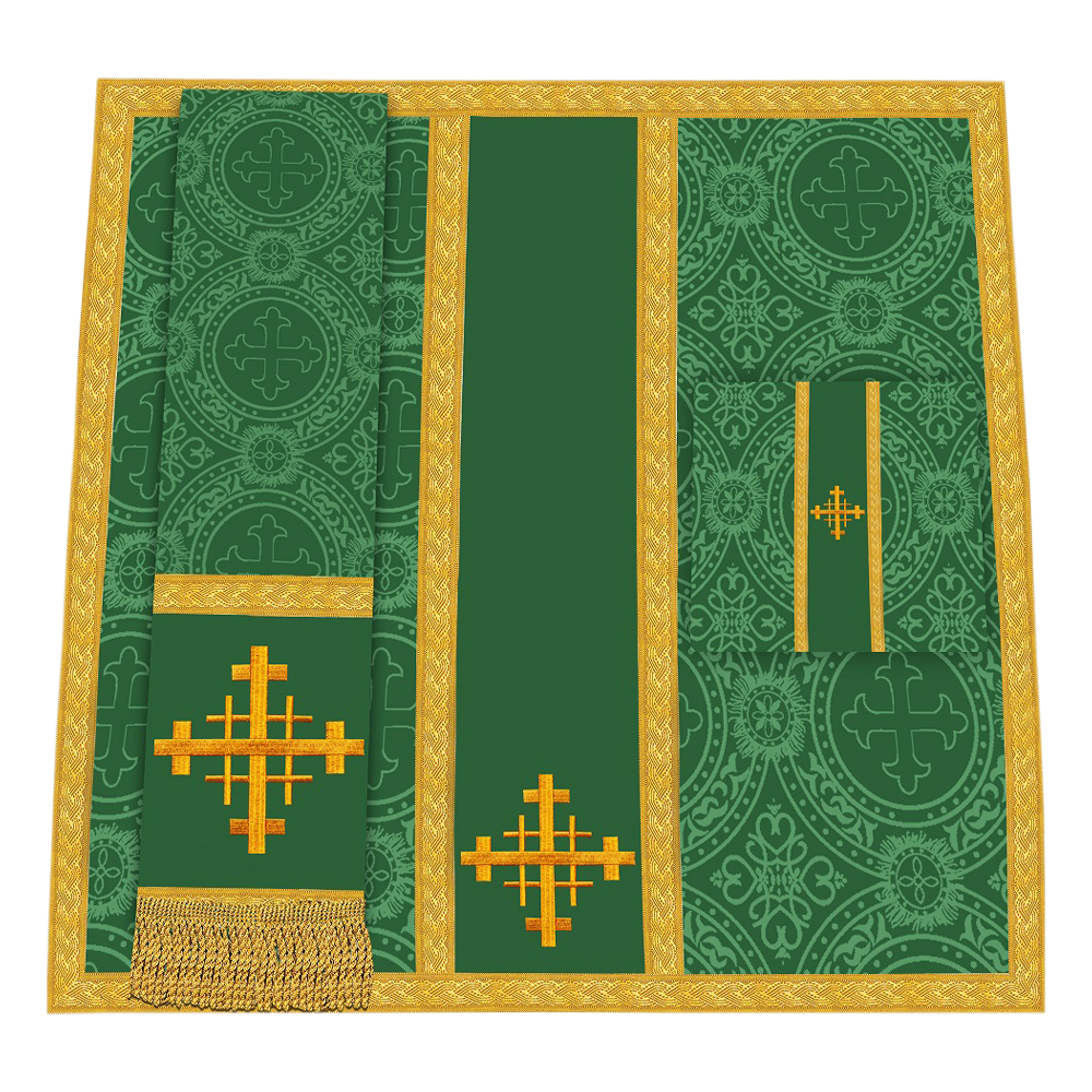 Gothic Chasuble - Y Type with woven braids