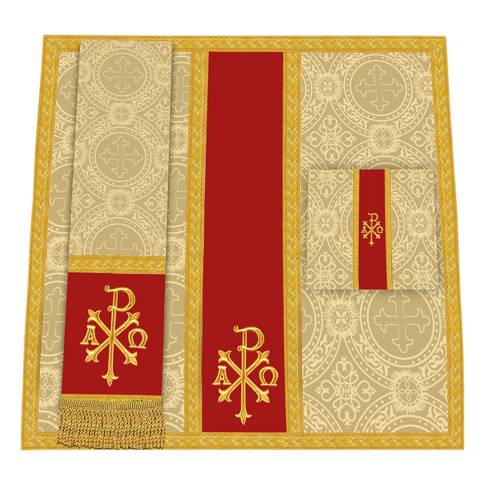 Gothic Chasuble - Y Type with woven braids