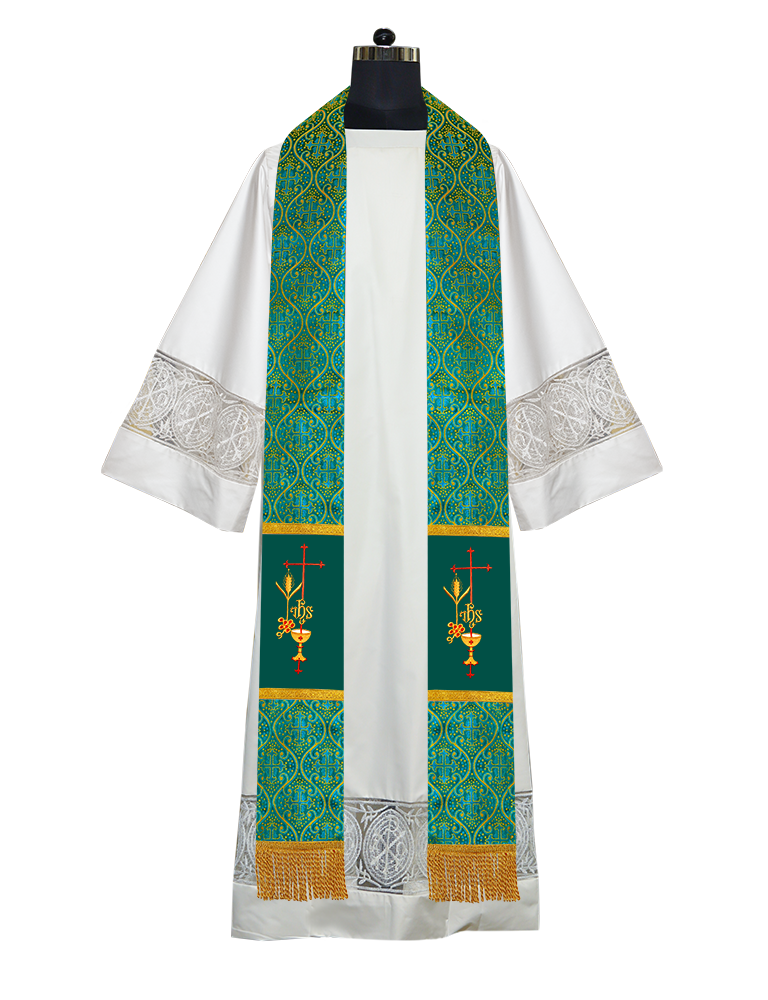 Pious Clergy stole - Eucharistic motif