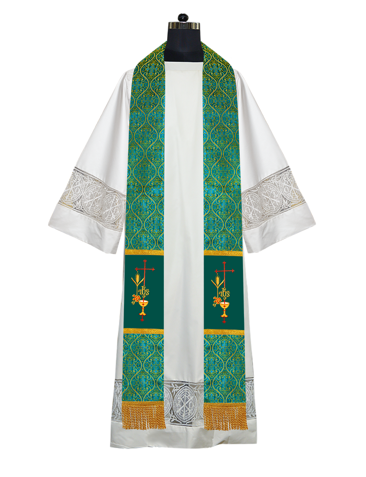 Pious Clergy stole - Eucharistic motif