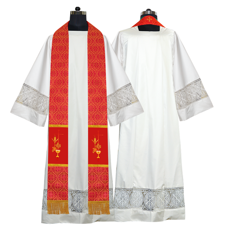 Pious Clergy stole - Eucharistic motif