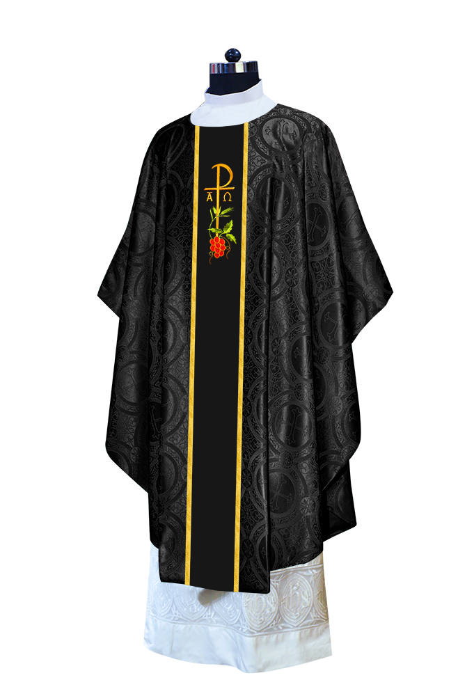 Gothic Chasuble - Spiritual PAX and Grapes