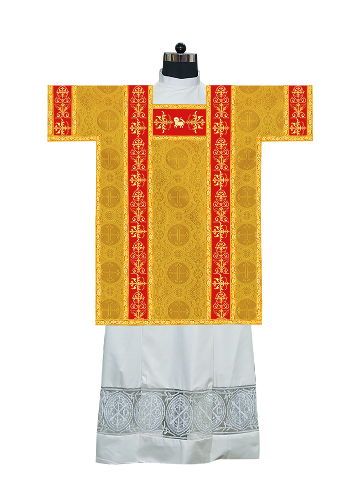 TUNICLE VESTMENT WITH ADORNED ORPHREY