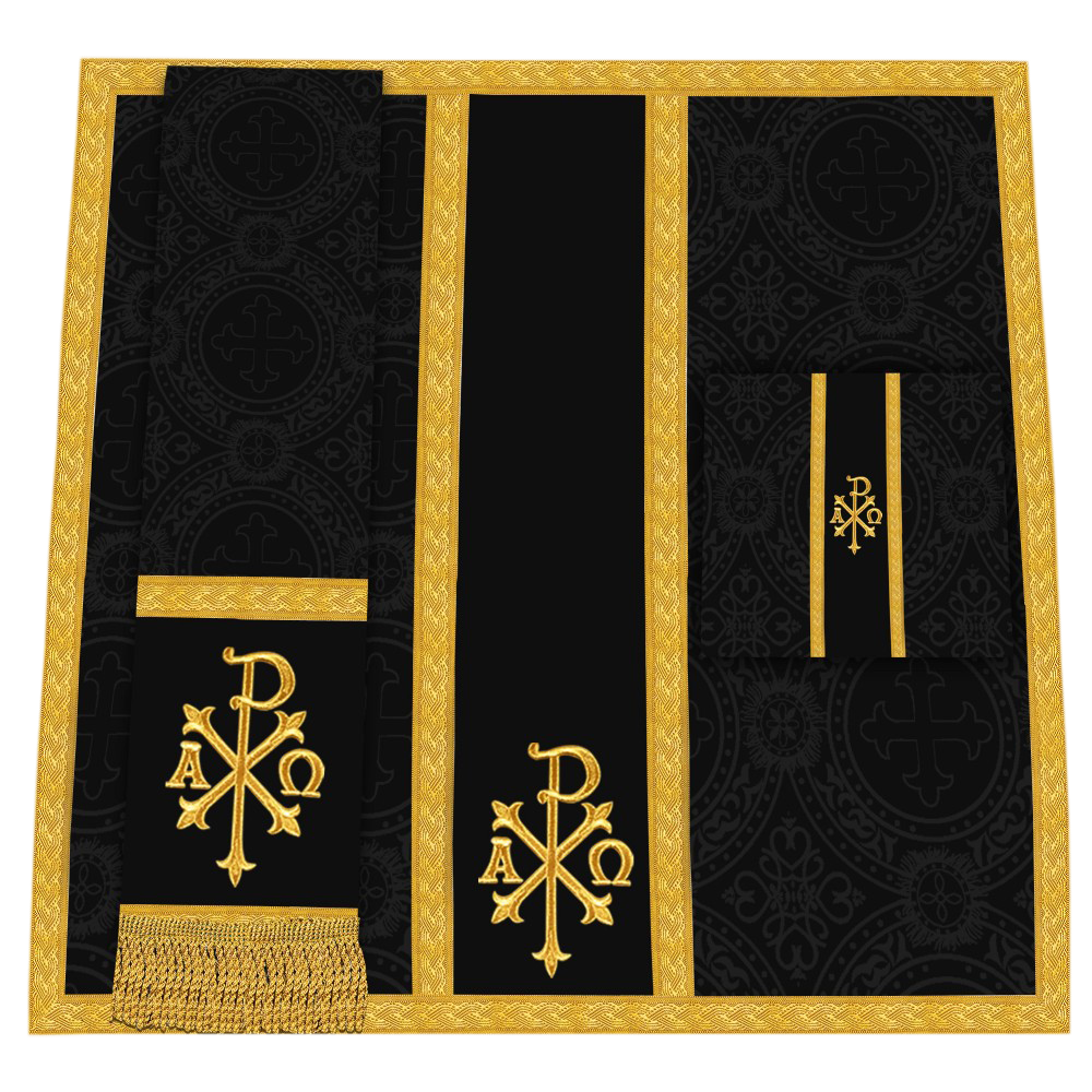 Gothic Chasuble - Y Type with woven braids