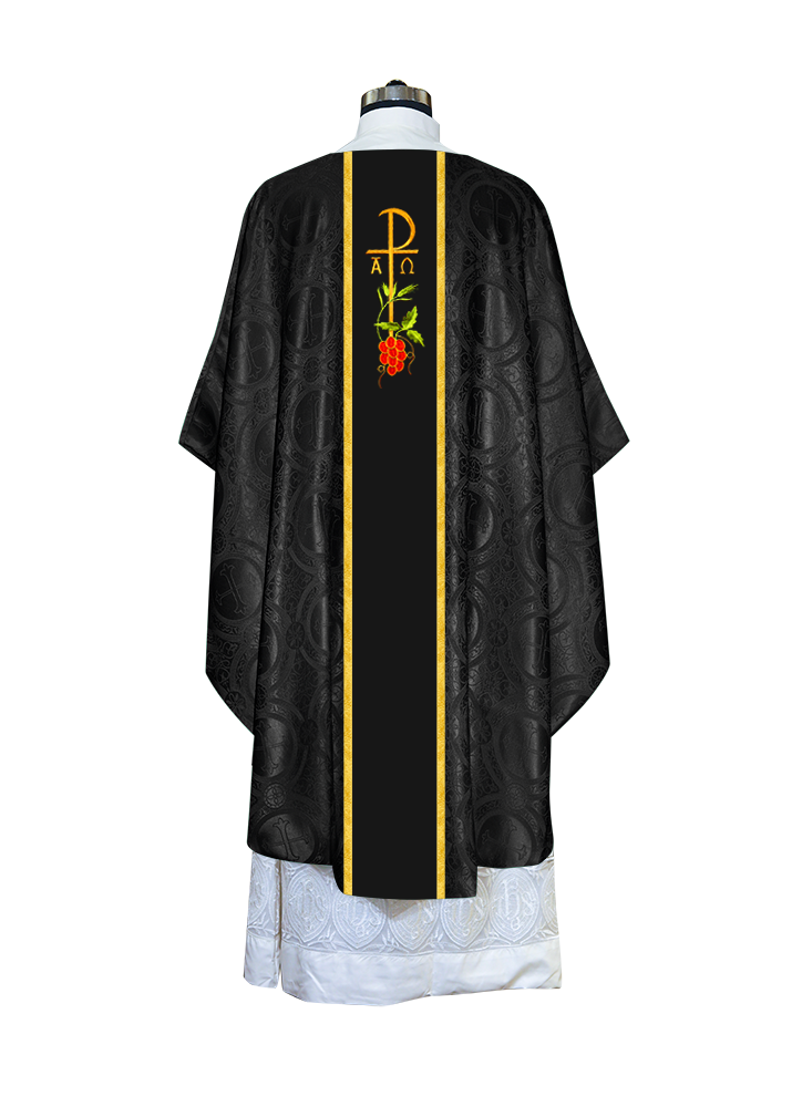 Gothic Chasuble - Spiritual PAX and Grapes