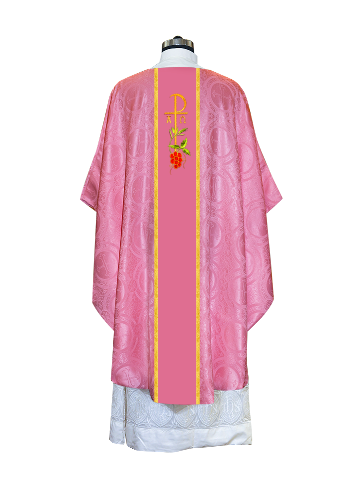 Gothic Chasuble - Spiritual PAX and Grapes