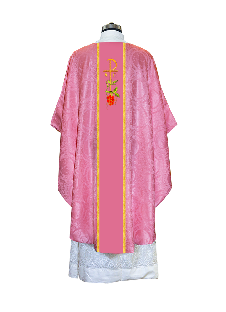 Gothic Chasuble - Spiritual PAX and Grapes