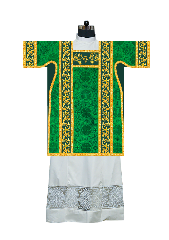 TUNICLE VESTMENT WITH SPIRITUAL MOTIF