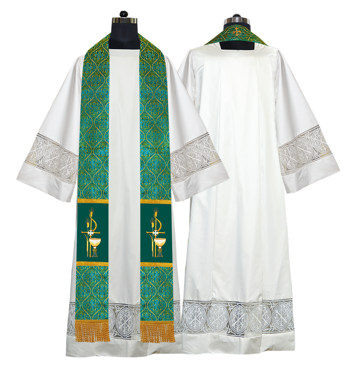 Pious Clergy stole - Eucharistic motif