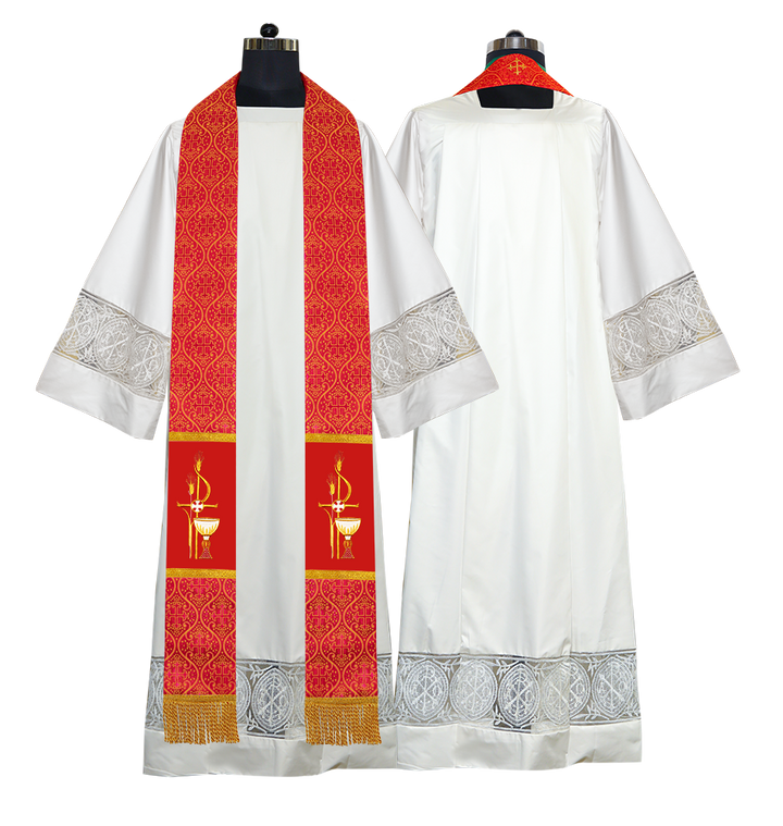 Pious Clergy stole - Eucharistic motif