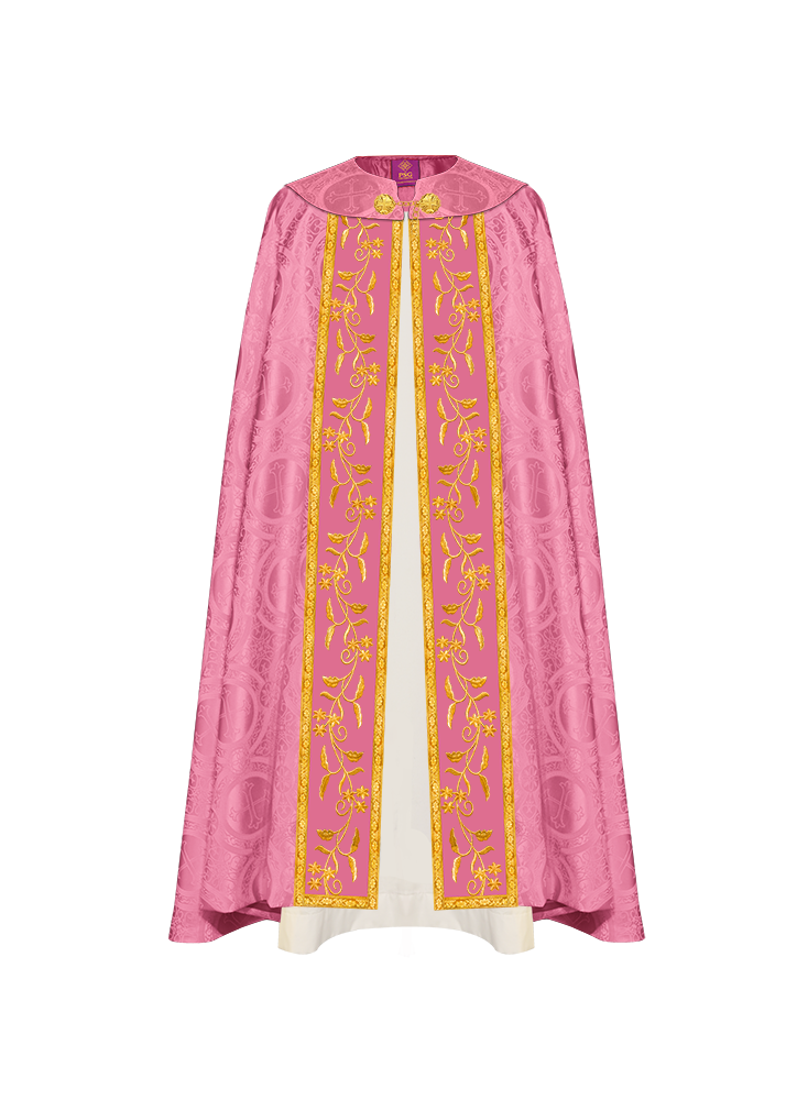 Gothic cope vestment- Floral Western Cross
