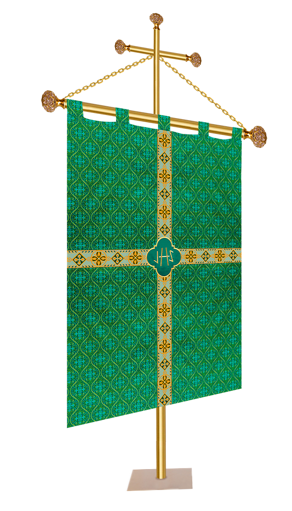 CHURCH BANNER WITH LITURGICAL MOTIF