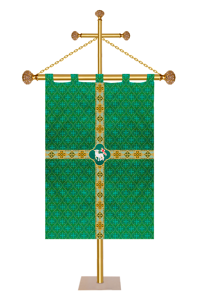 CHURCH BANNER WITH LITURGICAL MOTIF