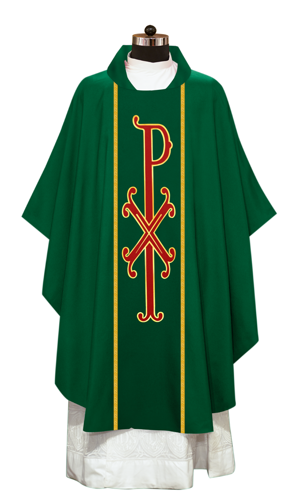 Gothic Style Chasuble - Spiritual PAX motif