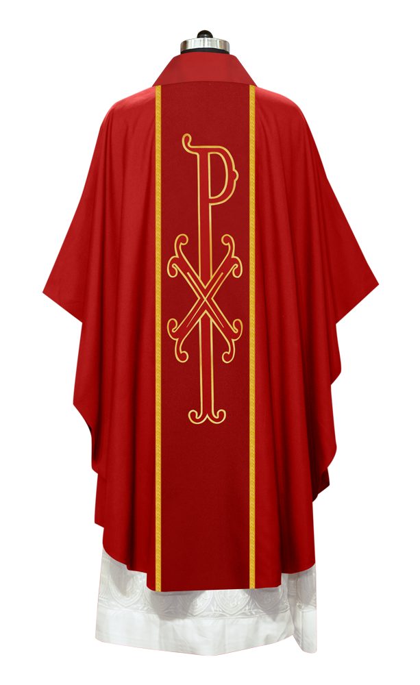 Gothic Style Chasuble - Spiritual PAX motif