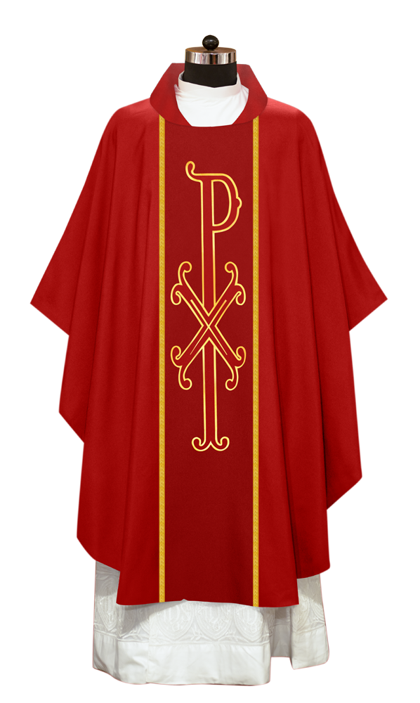 Gothic Style Chasuble - Spiritual PAX motif