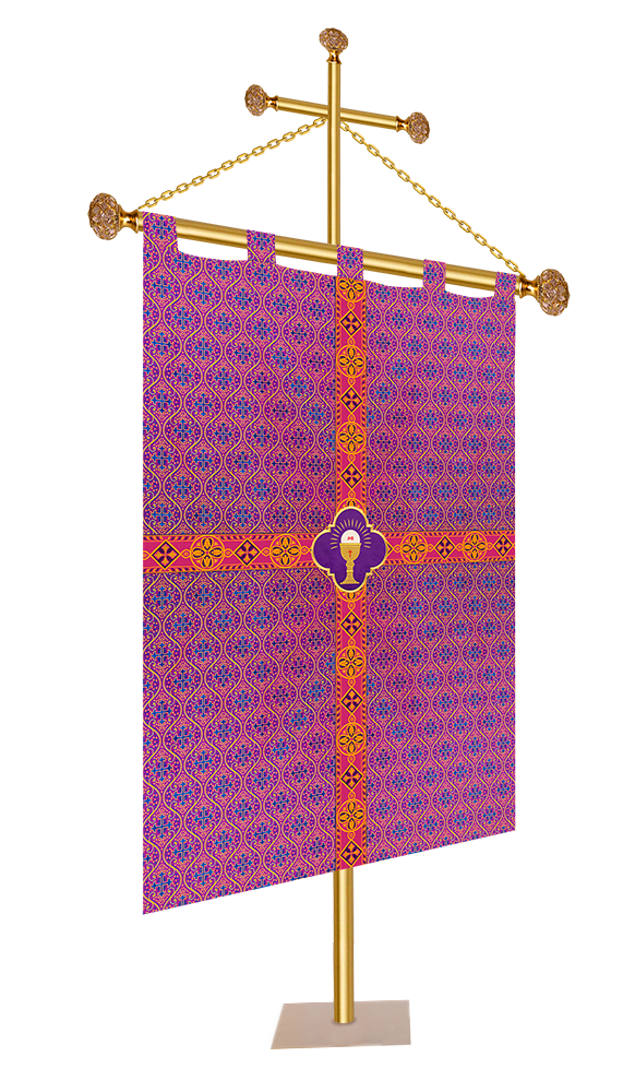 CHURCH BANNER WITH LITURGICAL MOTIF