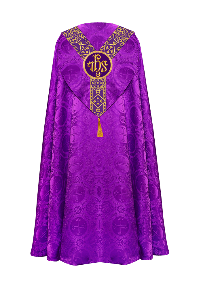 Gothic cope vestments - Y diamond lace