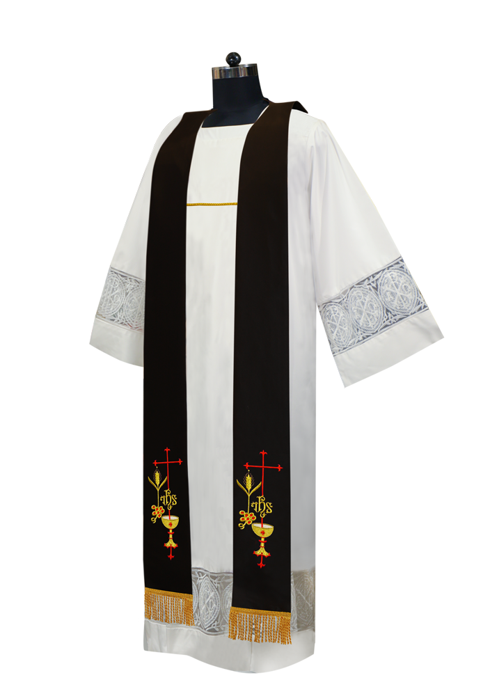 Clergy Stole with Eucharistic motif