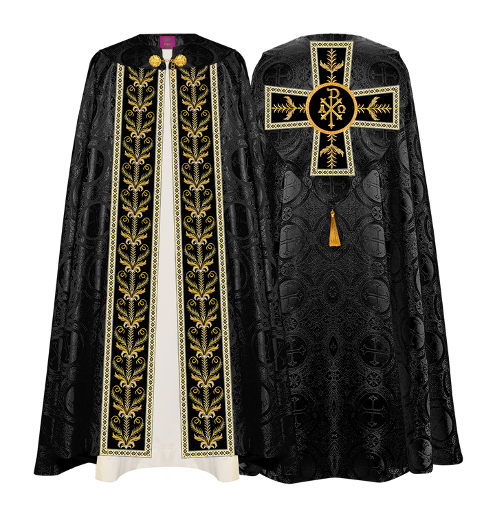 GOTHIC COPE VESTMENTS ADORNED WITH DETAILED BRAIDS