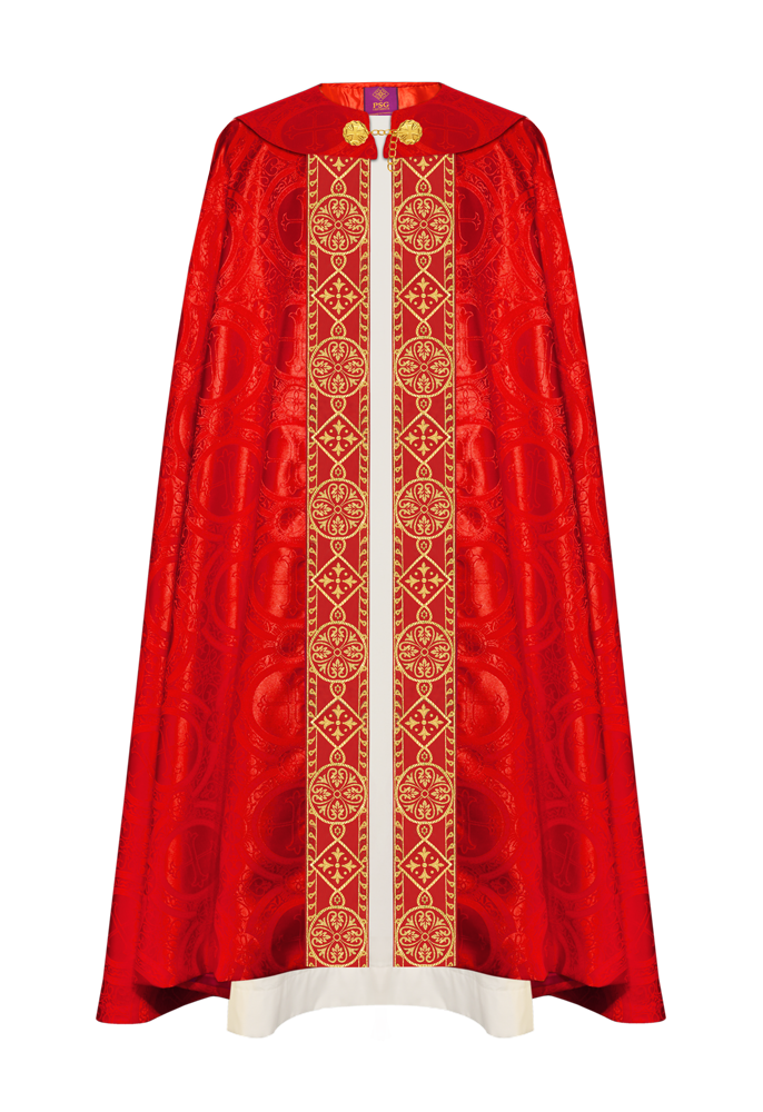 Gothic cope vestments - Y diamond lace