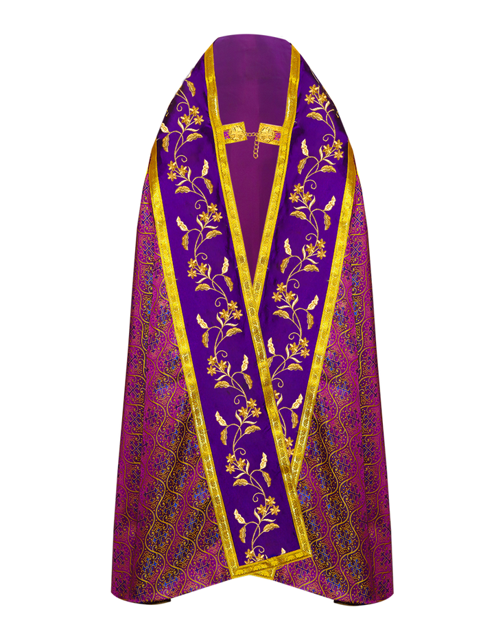 Monastic Roman cope vestments - Floral collection