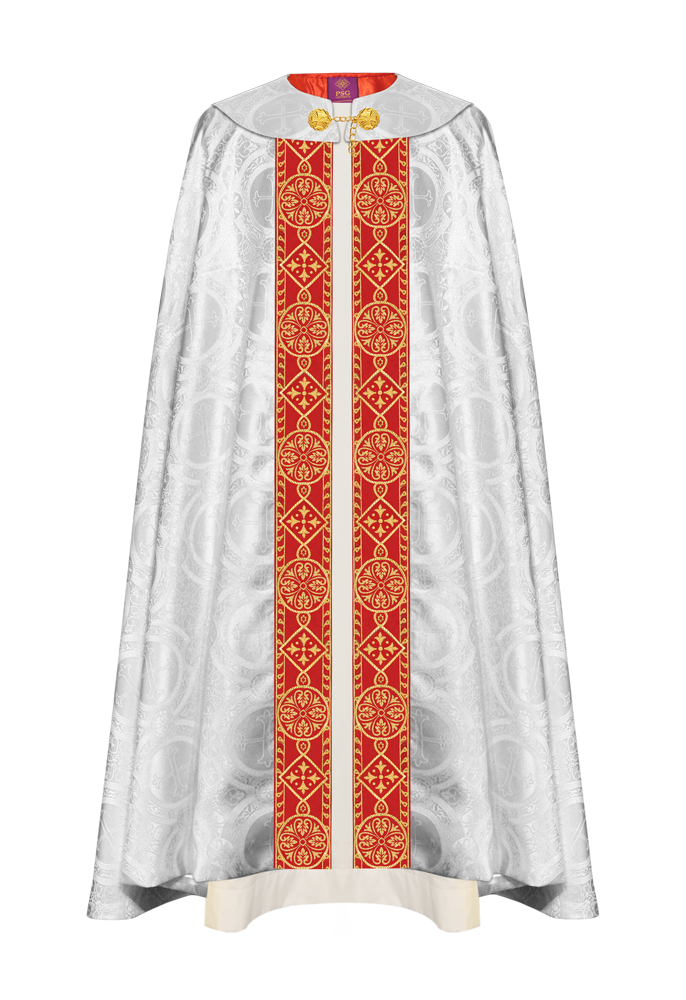 Gothic cope vestments - Y diamond lace
