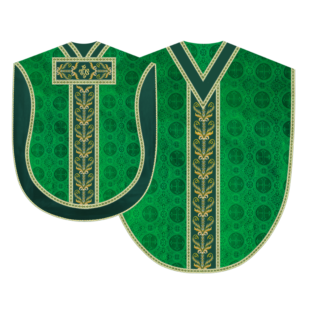 BORROMEAN CHASUBLE VESTMENT WITH LITURGICAL TRIMS