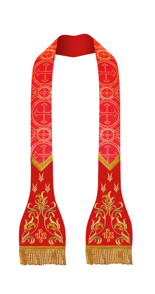 Lustrous Roman Stole Vestments - Cathedral collection