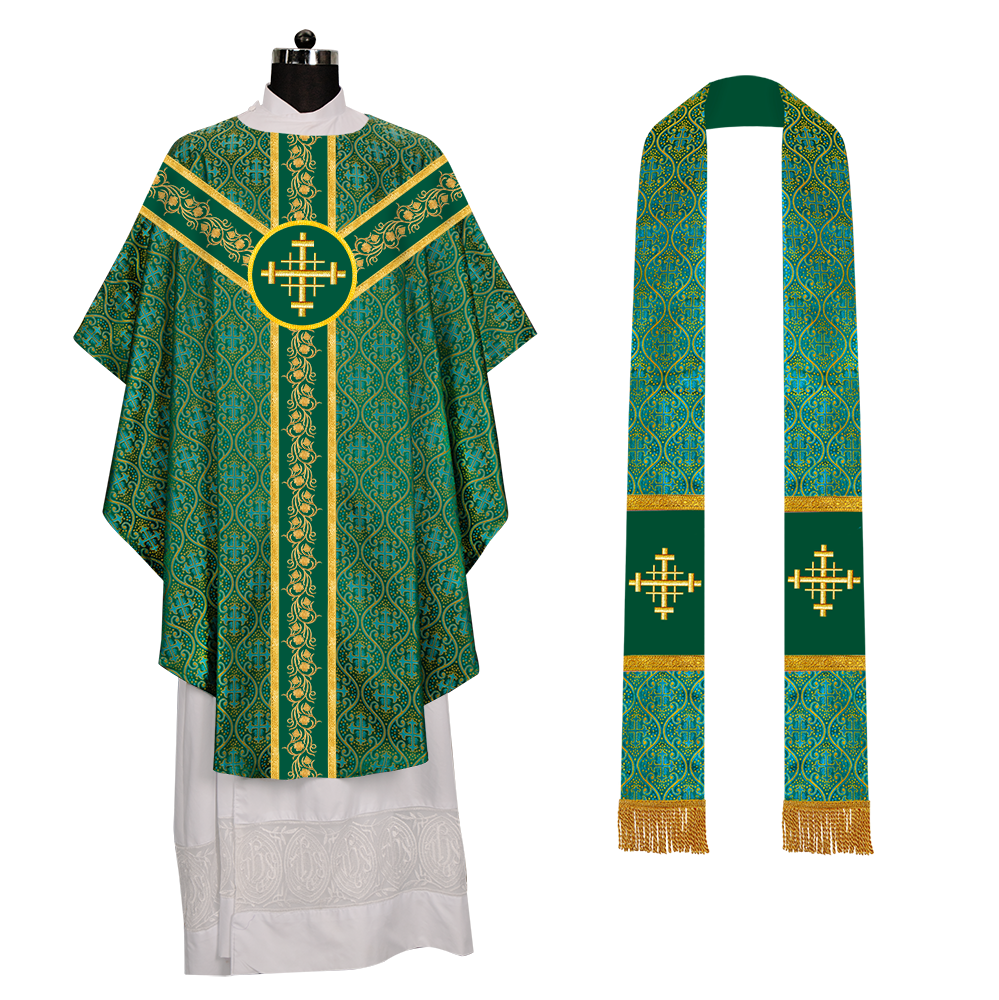 GOTHIC CHASUBLE WITH GRAPES EMBROIDERY